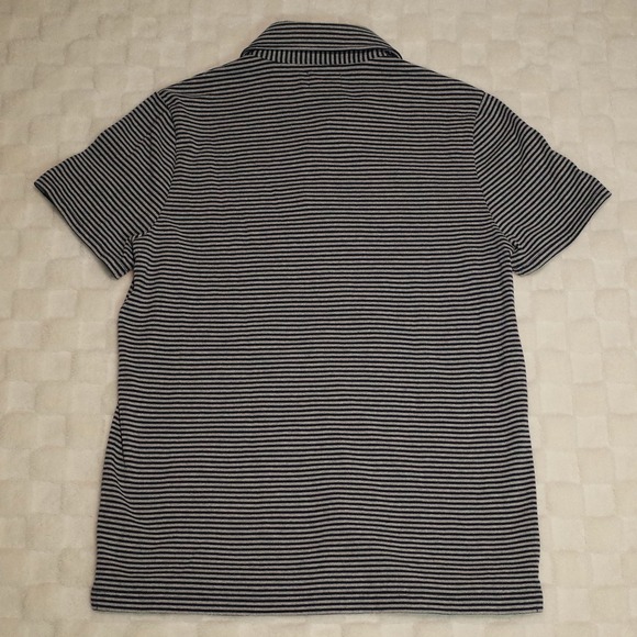 Taylor Stitch Mens Polo Shirt 38 S Heavy Bag Striped Knit Short Sleeve Casual - Picture 2 of 5